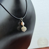 Traditional Croatian Jewelry, Ethno Dubrovnik Jewelry, Natural White Pearl Pendant, Sterling Silver Filigree Ball Pendant, Filigree Pendant