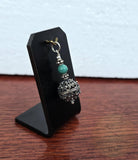 Traditional Croatian Jewelry, Ethno Dubrovnik Jewelry, Turquoise Gemstone Pendant, Sterling Silver Filigree Ball Pendant, Filigree Pendant