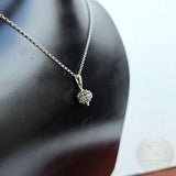 Traditional Croatian Dainty Filigree Ball Pendant, Dubrovnik Jewelry, Sterling Silver Ball Pendant, Mediterranean Vintage Ethnic Jewelry