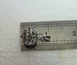 Traditional Croatian Pendant, Dubrovnik Filigree Ball Pendant, Sterling Silver Ball Pendant, Mediterranean Ethnic Wedding Jewelry, Vintage