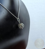 Traditional Croatian Pendant, Dubrovnik Filigree Ball Pendant, Sterling Silver Ball Pendant, Mediterranean Ethnic Wedding Jewelry, Vintage