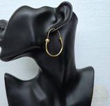 Dubrovnik, Croatia, Traditional Croatian Hoop Earrings, 24k Gold Plated Sterling Silver Hoops, Dubrovnik Jewelry, Ethnic Wedding Jewelry