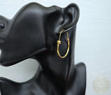 Dubrovnik, Croatia, Traditional Croatian Hoop Earrings, 24k Gold Plated Sterling Silver Hoops, Dubrovnik Jewelry, Ethnic Wedding Jewelry