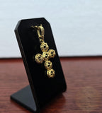 Traditional Croatian Cross Pendant, 24k Gold Plated Sterling Silver Minimalist Filigree Cross Pendant, Dainty Metalwork Cross