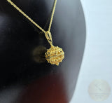 24k Gold Plated Traditional Croatian Jewelry, Dubrovnik Filigree Ball Pendant, Sterling Silver Ball Pendant, Ethno Wedding Jewelry