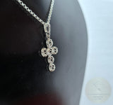 Traditional Croatian Cross Pendant, Minimalist Filigree Cross Pendant, Sterling Silver Dainty Metalwork Cross, Wedding Jewelry, Dubrovnik