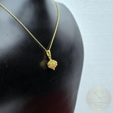 24k Gold Plated Traditional Croatian Jewelry, Dubrovnik Filigree Ball Pendant, Sterling Silver Ball Pendant, Ethno Wedding Jewelry