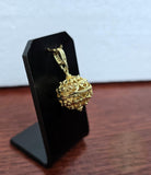 24k Gold Plated Traditional Croatian Jewelry, Dubrovnik Filigree Ball Pendant, Sterling Silver Ball Pendant, Ethno Wedding Jewelry