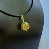 24k Gold Plated Traditional Croatian Jewelry, Dubrovnik Filigree Ball Pendant, Sterling Silver Ball Pendant, Ethno Wedding Jewelry