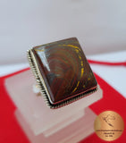 Beautiful Handmade Ring, Tiger Eye Ring, Sterling Silver Ring, Tigers Eye Ring, Natural Gemstone Ring, Birthstone Ring, Women's Jewelry - CroatianJewelryCraft
