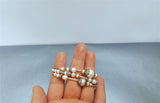 Multi Strand Unique White Pearl Bracelet, Bridal Bracelet, Sterling Silver Freshwater Pearl Statement bracelet Decorative Pearl Inlaid Claps - CroatianJewelryCraft