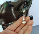 White Pearl Earrings, Simple Pearl Dangle Earrings, Stud Drop Earrings, Silver Ball Earrings, Silver Pearl Earrings, Bridesmaids Jewelry - Traditional Croatian Jewelry