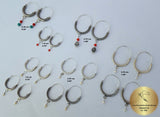 Croatian Hoop Earrings, Sterling Silver Filigree Hoops, White Pearl Dangle Hoops, Konavle Earrings, Dubrovnik Jewelry, Wedding Jewelry