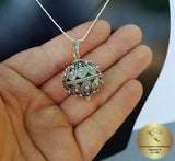 Traditional Croatian Jewelry, Large Filigree Ball Pendant, Dubrovnik Jewelry, Statement Sterling Silver Filigree Pendant, Large Ball Pendant - Traditional Croatian Jewelry