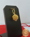 14k Gold Minimalist Pendant, Croatian Filigree Ball Pendant Necklace, Solid Gold Dainty Pendant, Dubrovnik Filigree Pendant