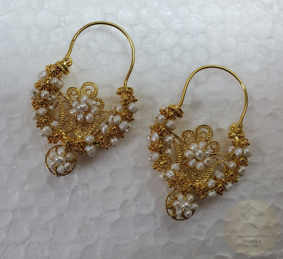 Stunning Gold Earing Indian Traditional Bridal Party Wear Jewellery  Bollywood Fashions - Etsy