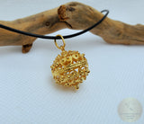 Dubrovnik Filigree Ball Pendant, Solid 14k Gold Pendant, Statement Pendant, Croatian Filigree Pendant Necklace, Vintage Pendant
