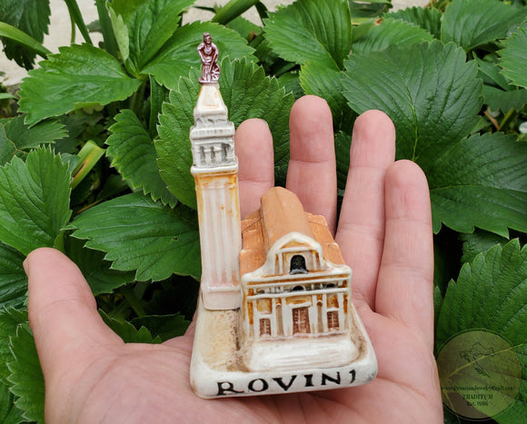 Istria, Rovinj, Ceramic Church of St. Euphemia, Authentic Croatian Souvenir Gift, Made In Croatia Gift Handmade Ceramic Unique Hand Sculpted