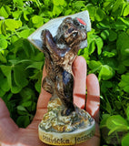 Plitvice Lakes Brown Bear Ceramic Miniature, Handfcrafted Authentic Croatian Souvenir Gift, Made In Croatia Gift, Hand Sculpted Ceramics