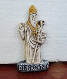 Ceramic Dubrovnik Magnet, Sveti Vlaho, Authentic Croatian Souvenir Gift, Made In Croatia Gift, Handmade Ceramic Magnet Hand Crafted Ornament