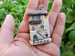 Porec, Authentic Croatian Souvenir Gift, Made In Croatia Gift, Handmade Ceramic Magnets, Hand Crafted Ornament Hand Sculpted Unique Ceramics