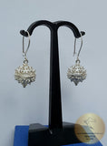 Traditional Croatian Hook Earrings, Sterling Silver Earrings, Filigree Ball Earrings, Dubrovnik Earrings, Handmade Metalwork Earrings